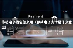 移动电子钱包怎么用（移动电子支付是什么意思）
