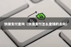快捷支付查询（快捷支付怎么查钱的去向）